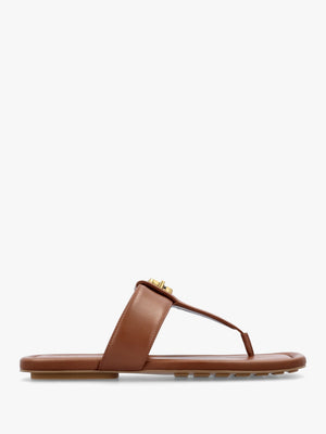 The Dual T Strap Brandy Leather Sandals