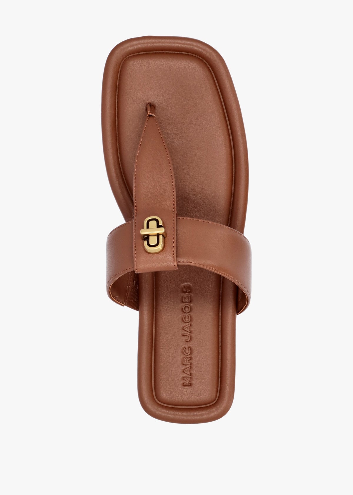 The Dual T Strap Brandy Leather Sandals