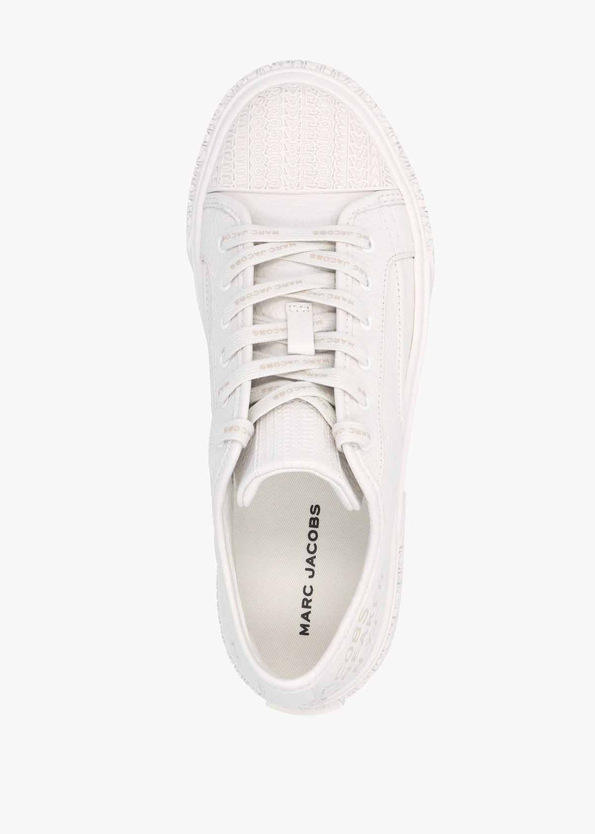 The Leather Cotton White Trainers