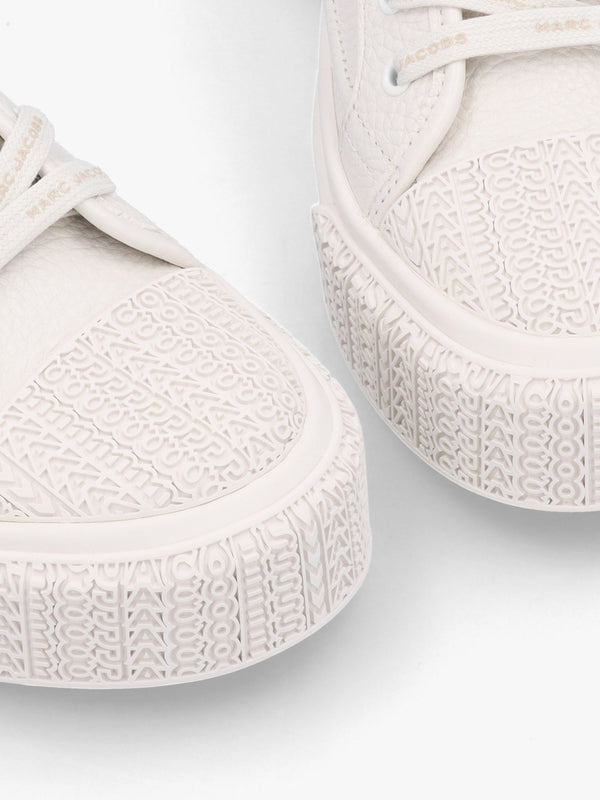 The Leather Cotton White Trainers