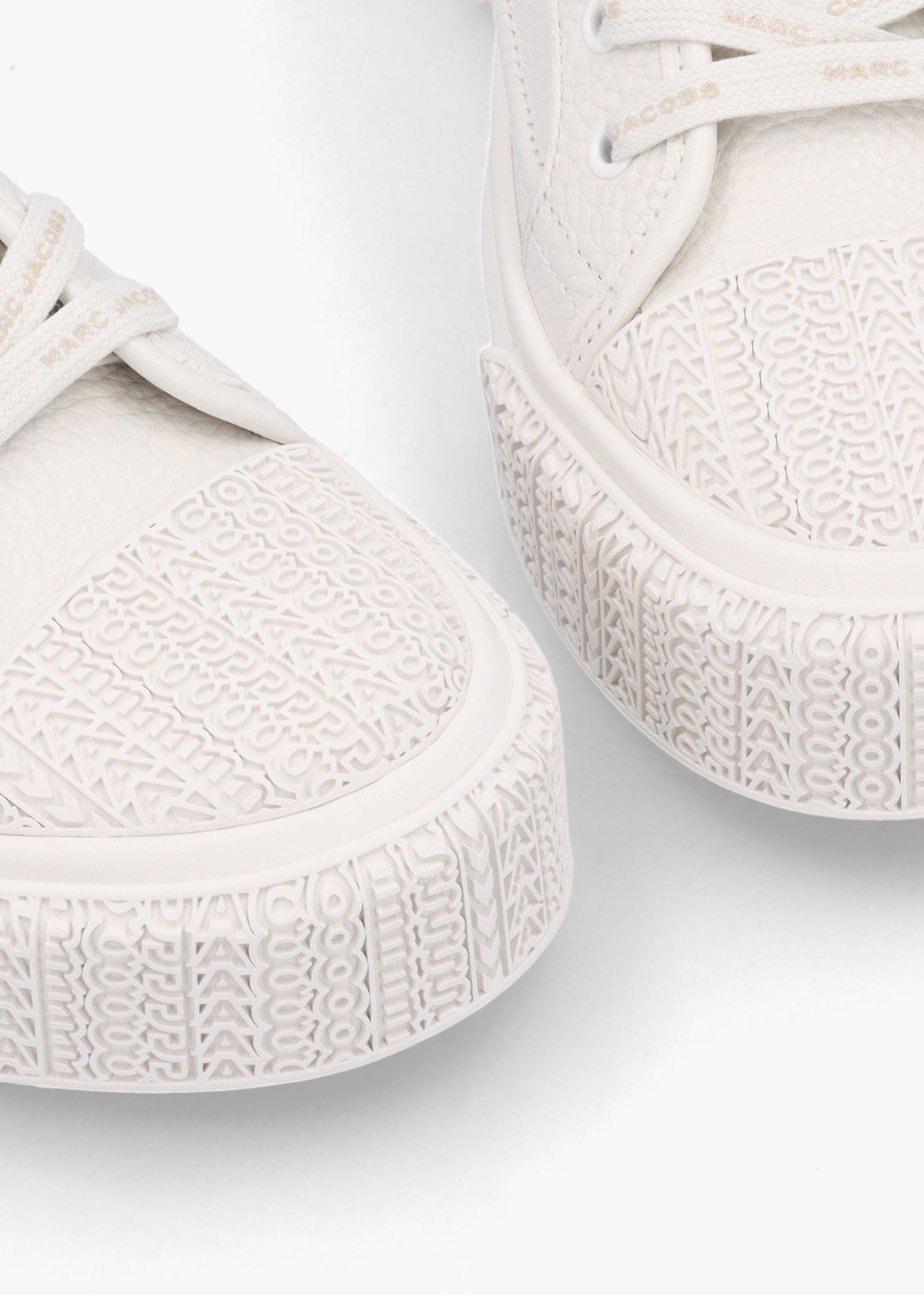 The Leather Cotton White Trainers