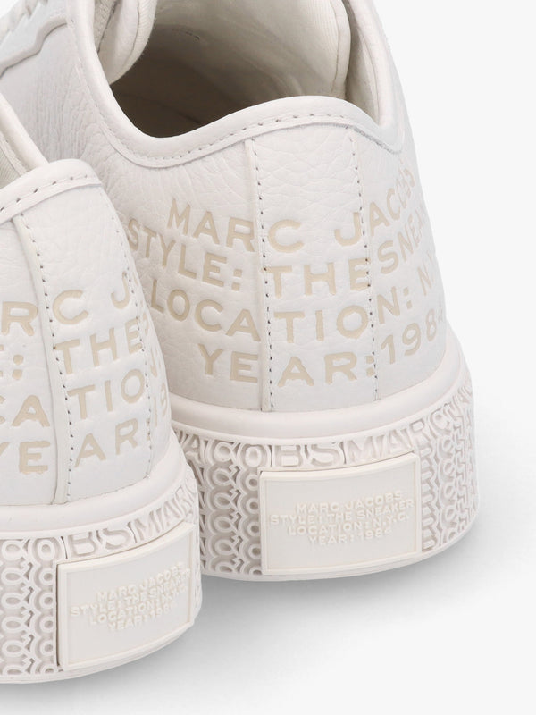 The Leather Cotton White Trainers