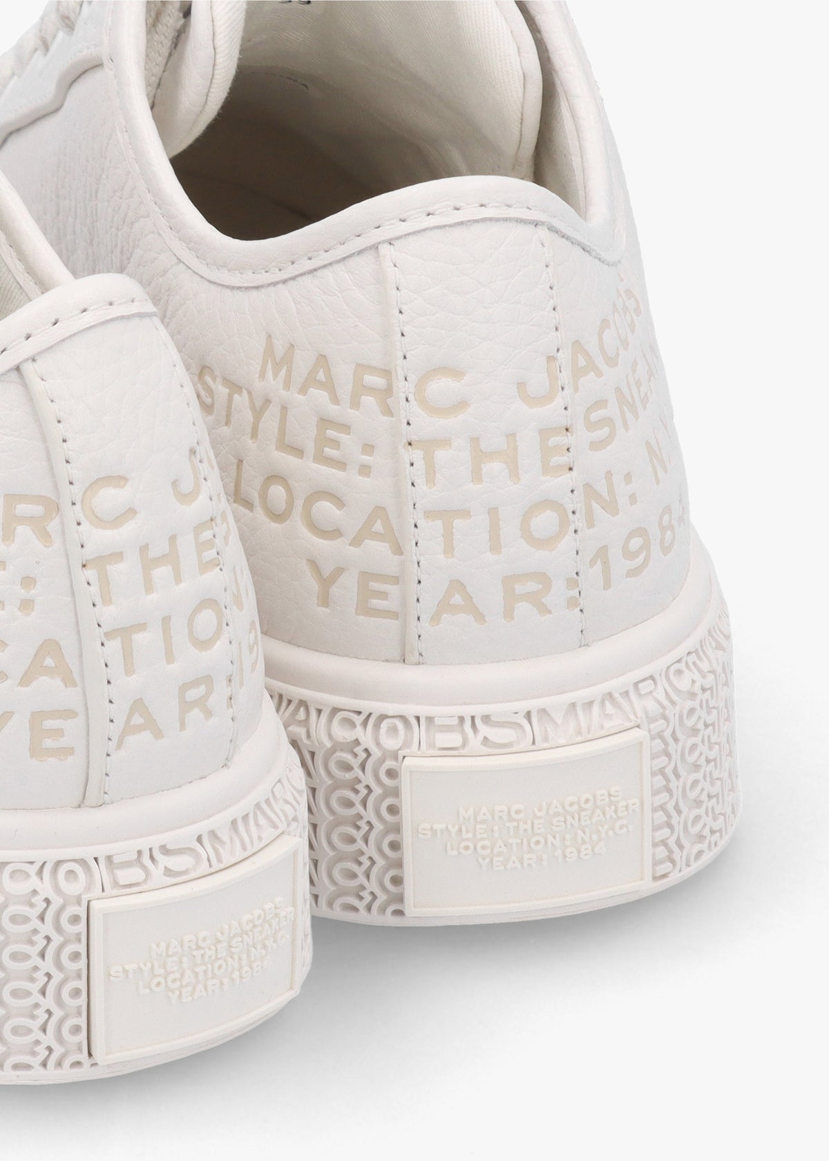 The Leather Cotton White Trainers