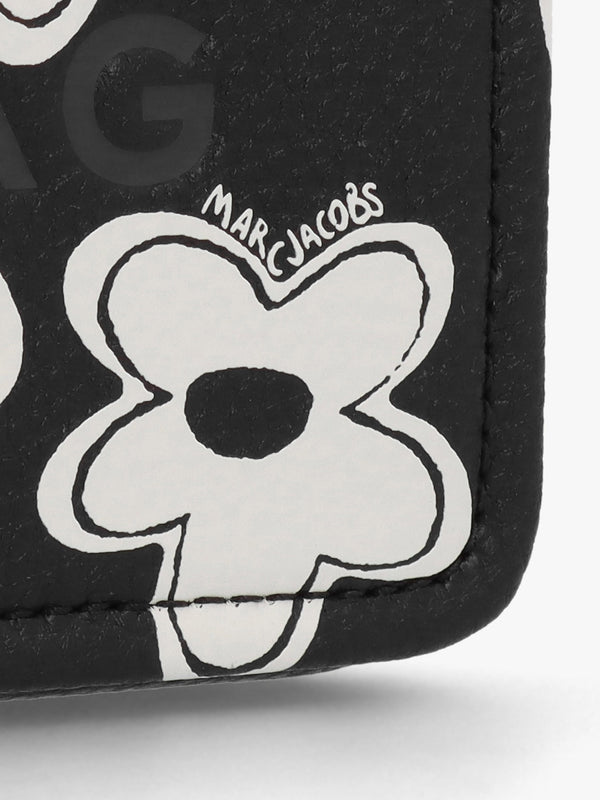The Daisy Mini Black White Leather Cross-Body Bag