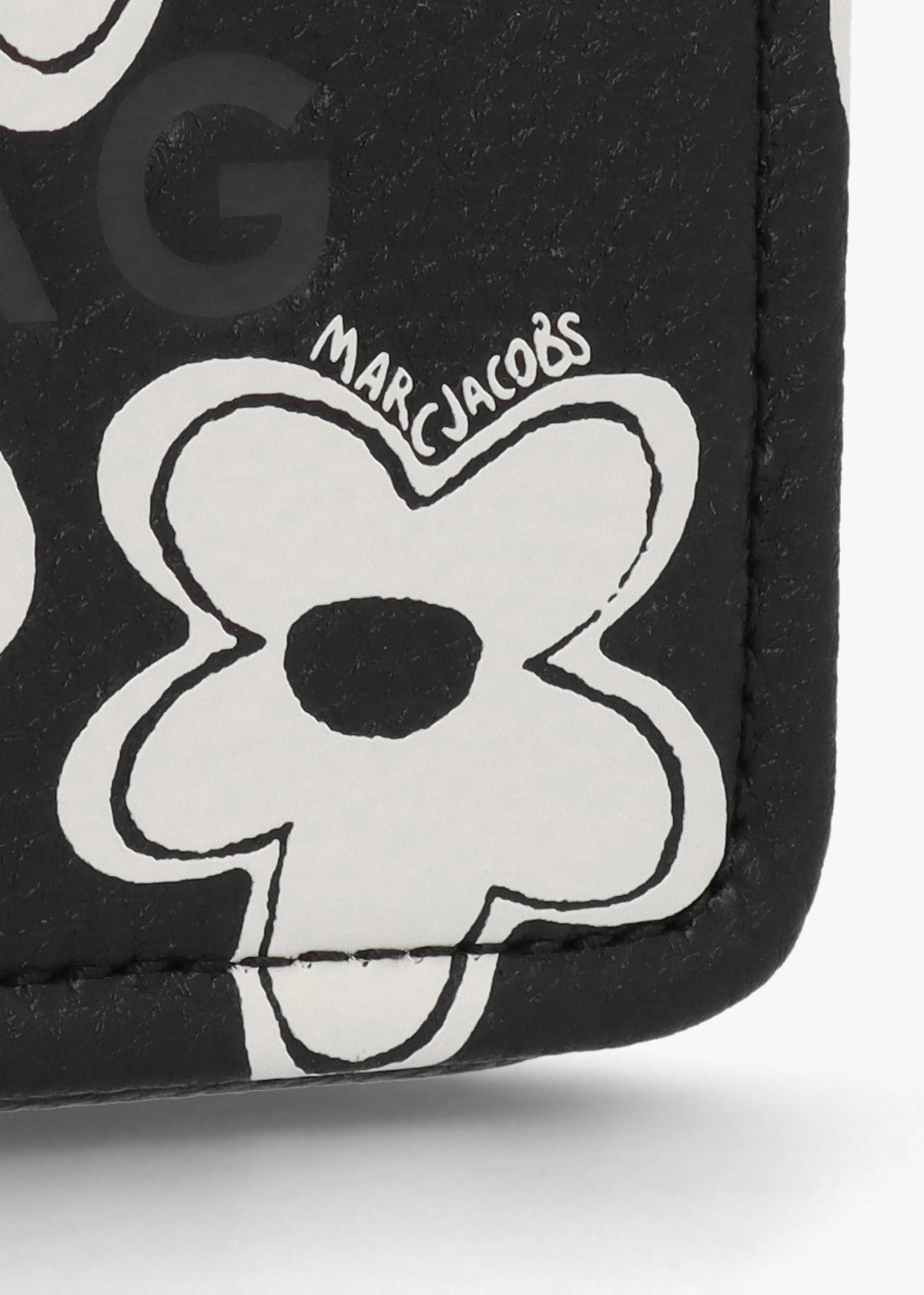 The Daisy Mini Black White Leather Cross-Body Bag
