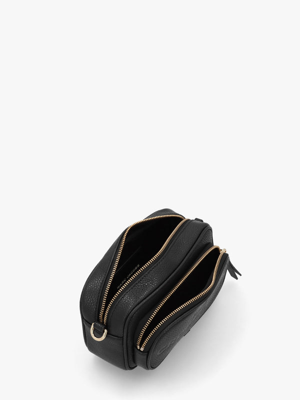Black Leather The Crossbody Bag