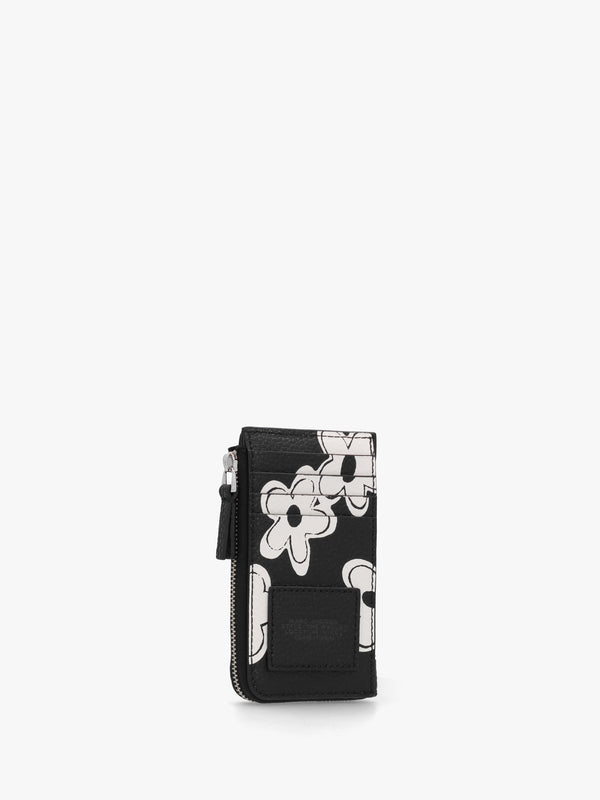 The Daisy Top Zip Multi Black White Wallet