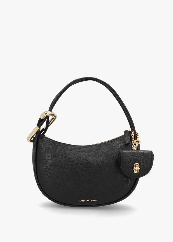 The Dual Black Leather Hobo Bag