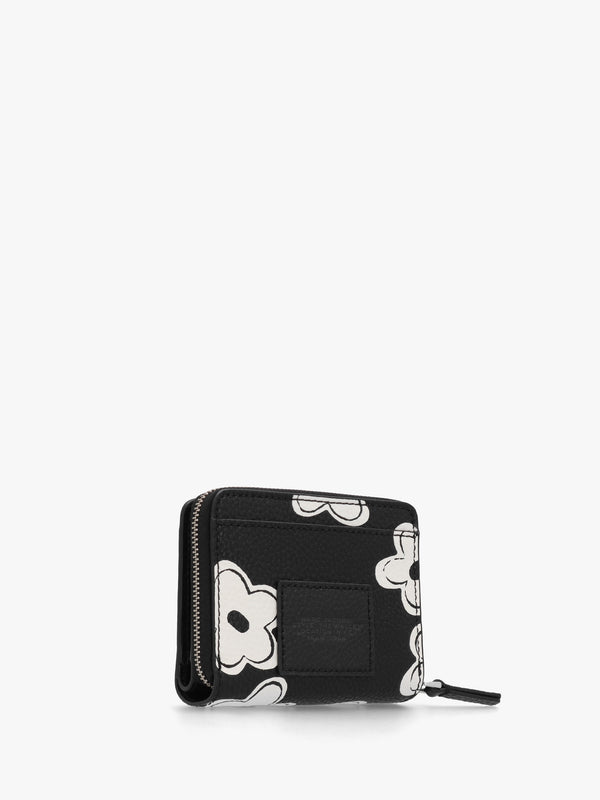 The Daisy Mini Black White Compact Wallet
