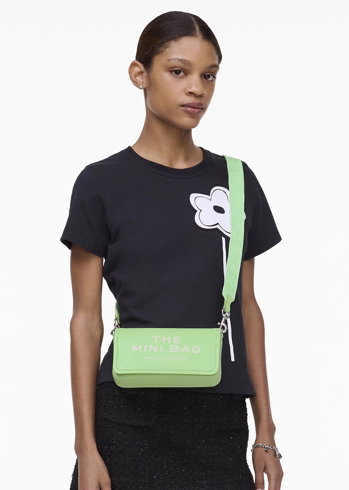 The Leather Mini Peppermint Cross-Body Bag