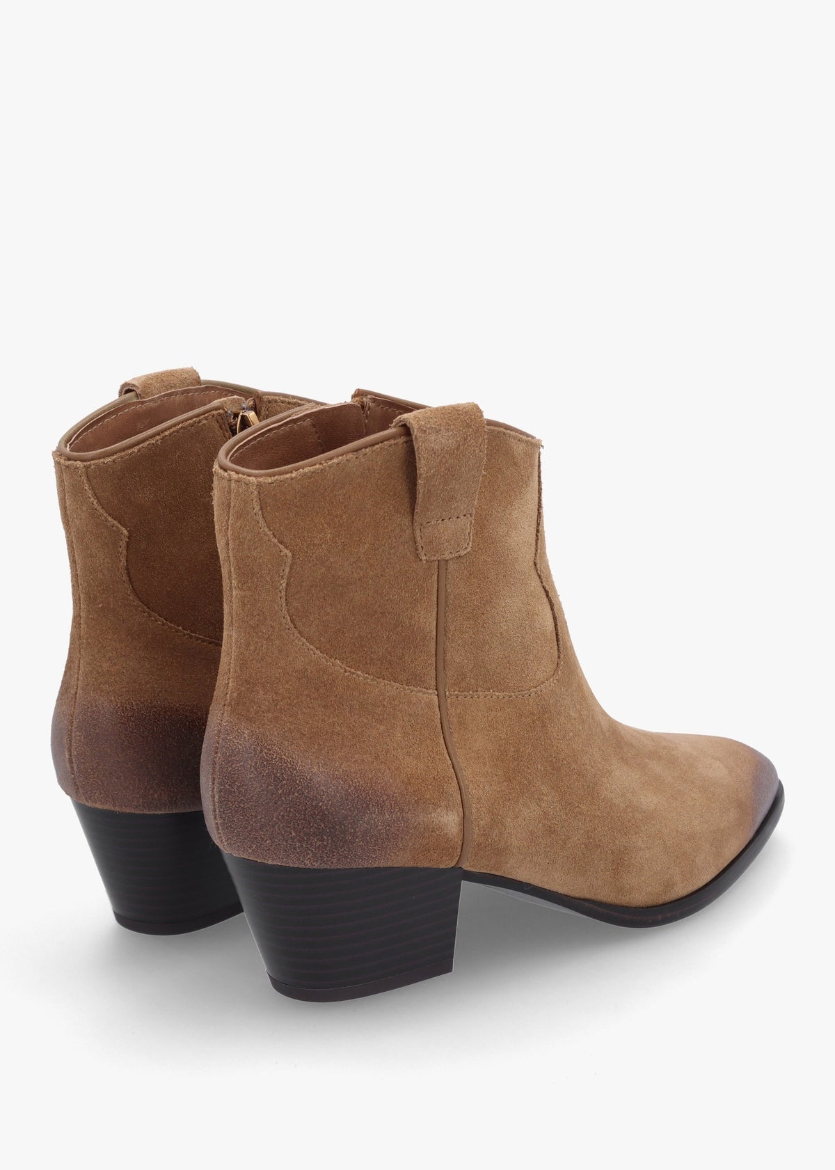 Fame II Land Suede Western Ankle Boots
