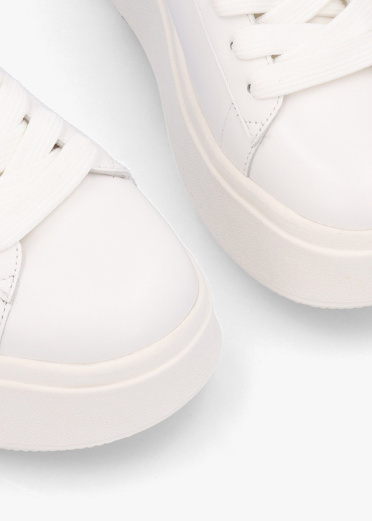 Mody White Silver Nappa Leather Chunky Trainers