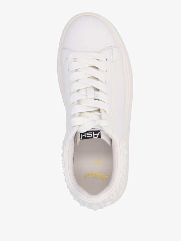 Moby Rubber White Leather Chunky Trainers