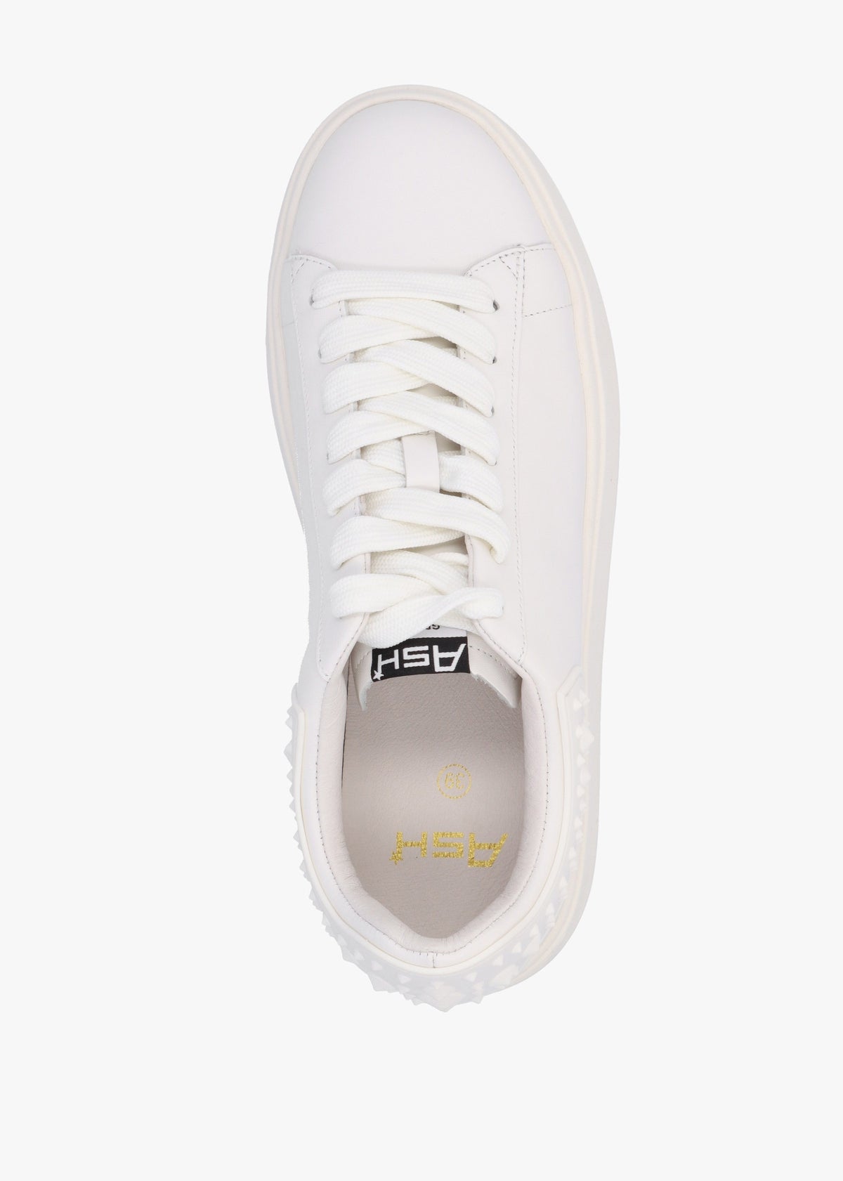Moby Rubber White Leather Chunky Trainers