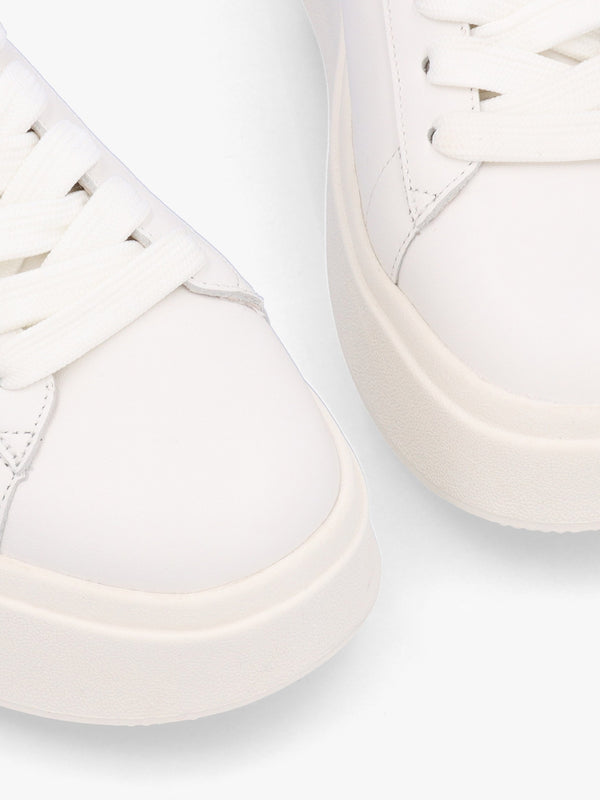 Moby Rubber White Leather Chunky Trainers