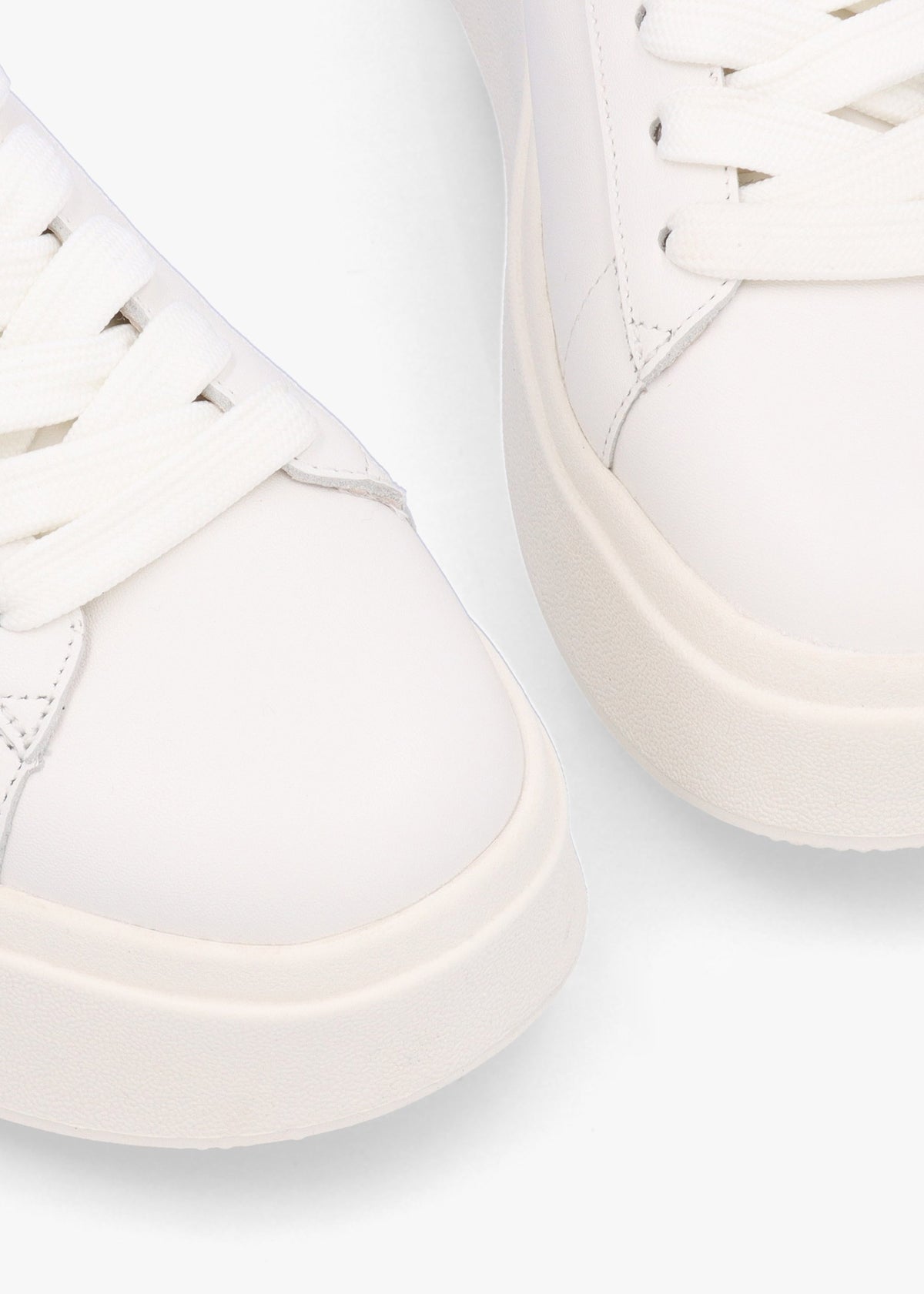 Moby Rubber White Leather Chunky Trainers