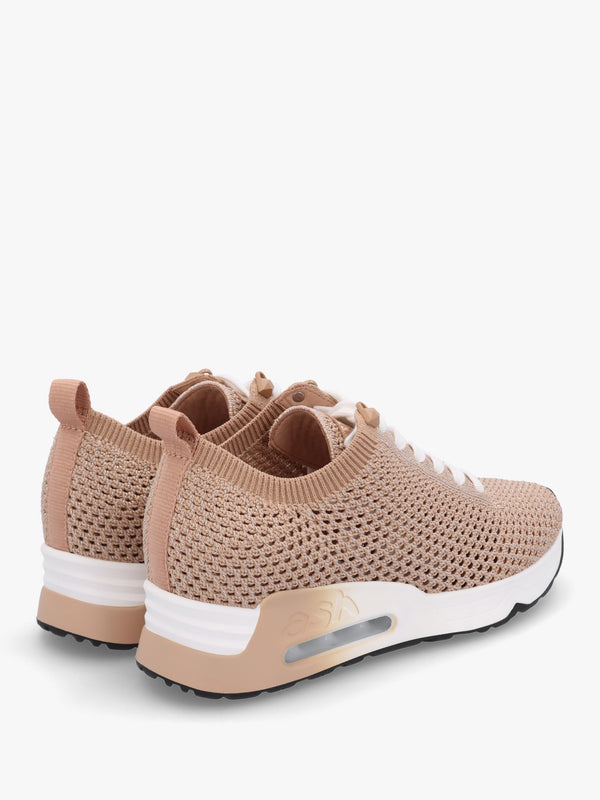 Laika Knitted Lurex Sand Gold Trainers