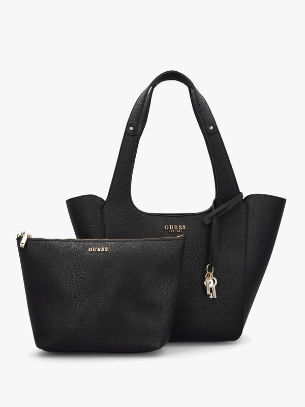 Helina Black Tote Bag