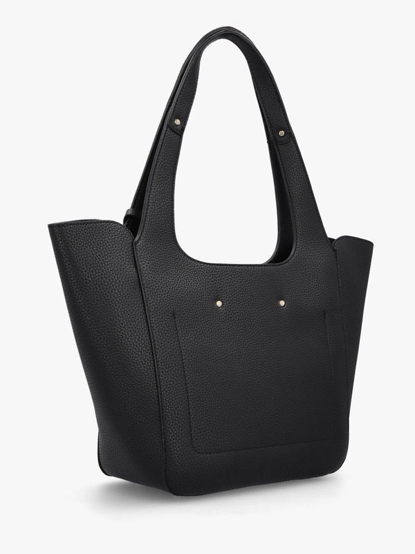 Helina Black Tote Bag