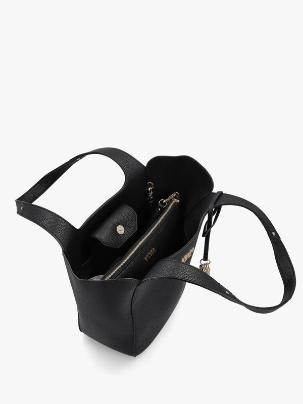 Helina Black Tote Bag