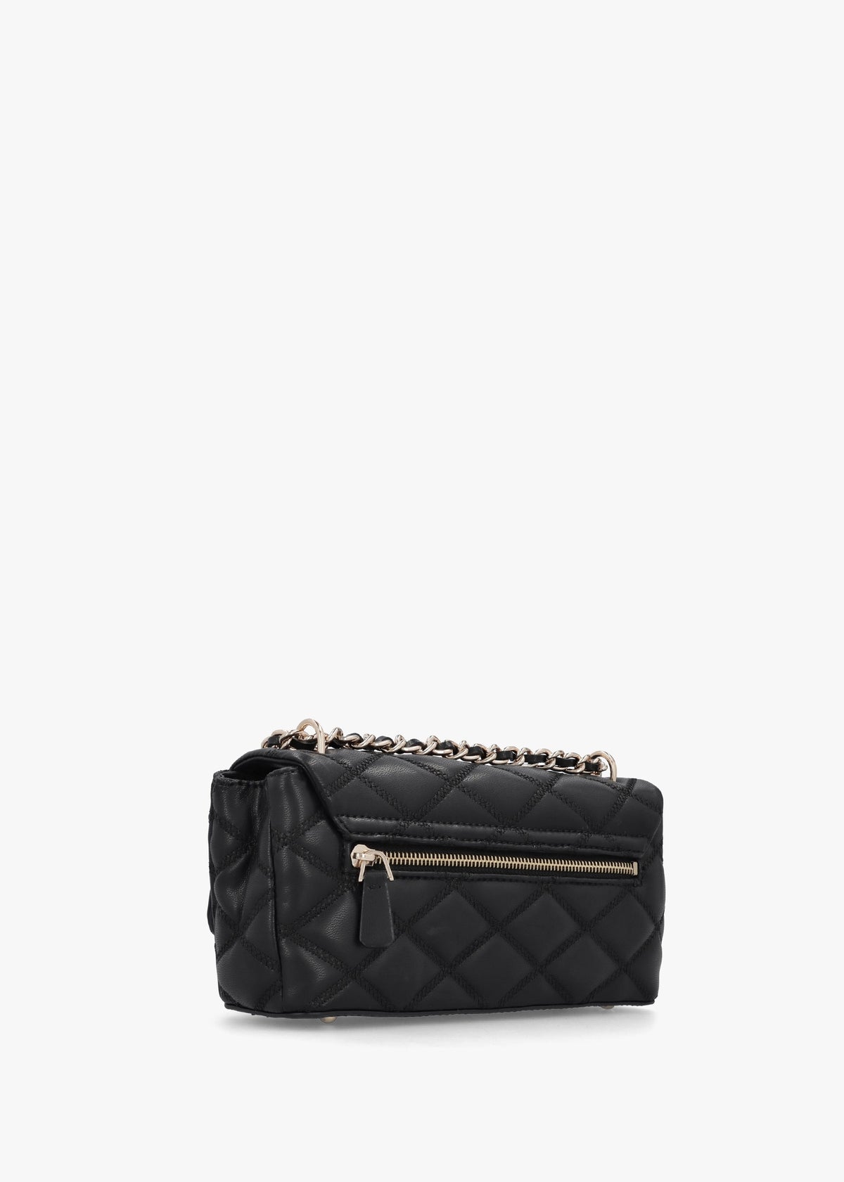 Tamsin Quilted Black Cross-Body Bag