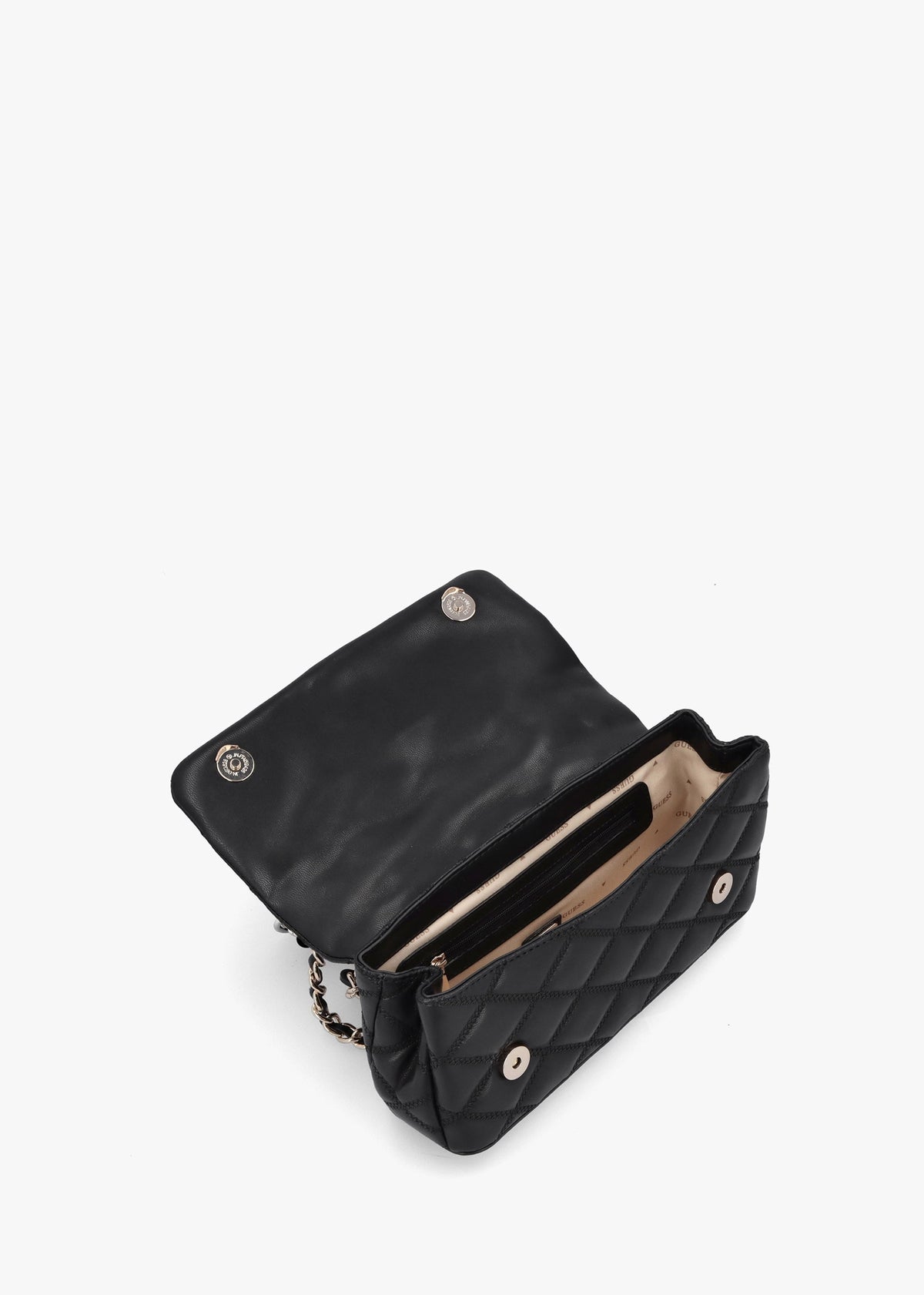 Tamsin Quilted Black Cross-Body Bag