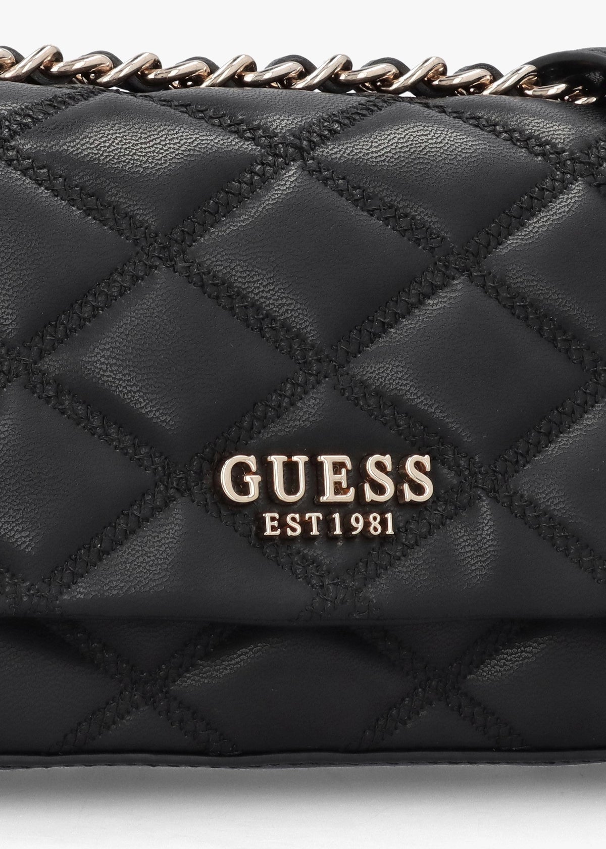 Tamsin Quilted Black Cross-Body Bag