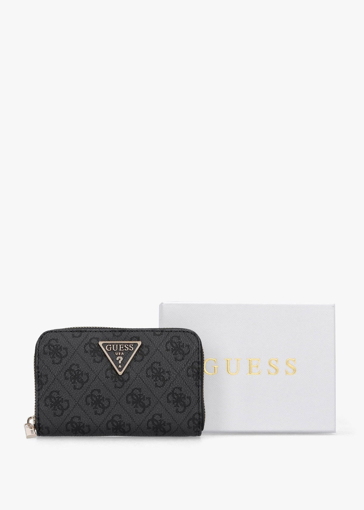 Zamira Medium Coal Logo Zip Around Wallet
