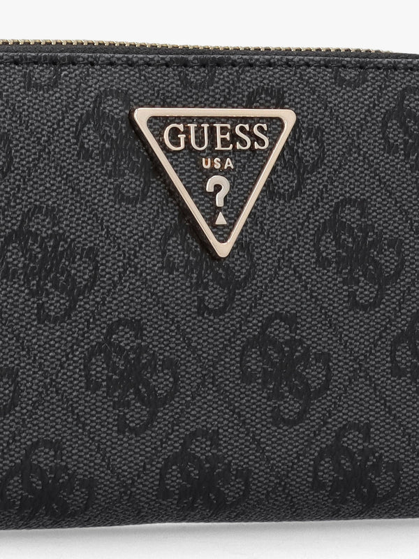 Zamira Medium Coal Logo Zip Around Wallet
