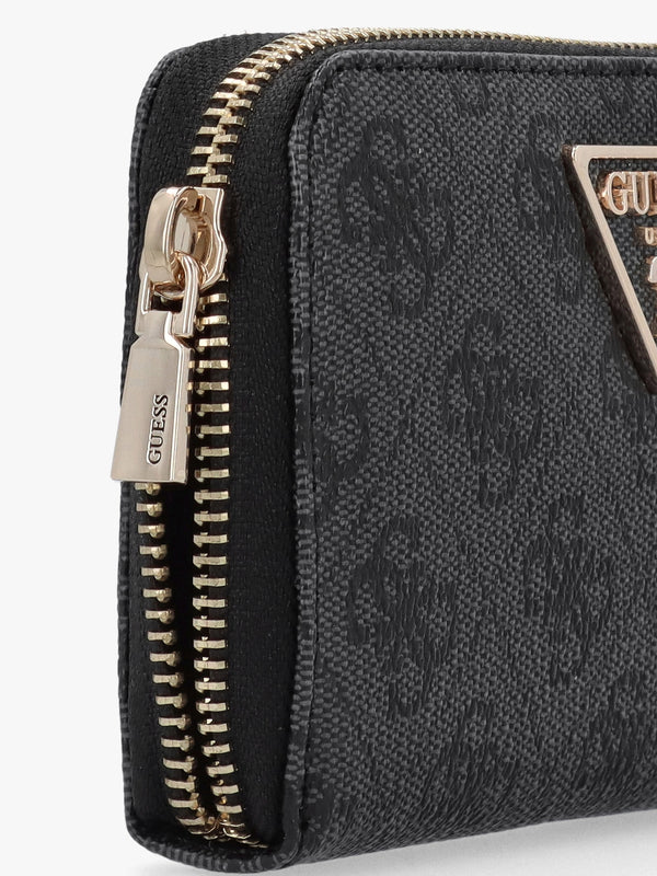 Zamira Medium Coal Logo Zip Around Wallet