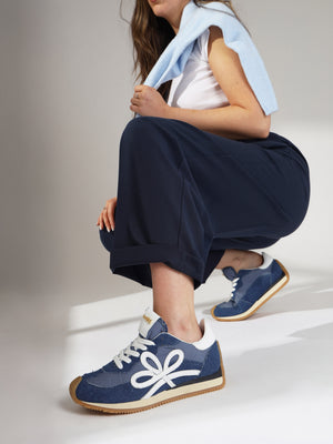 Movie Denim & Nylon Runner Trainers