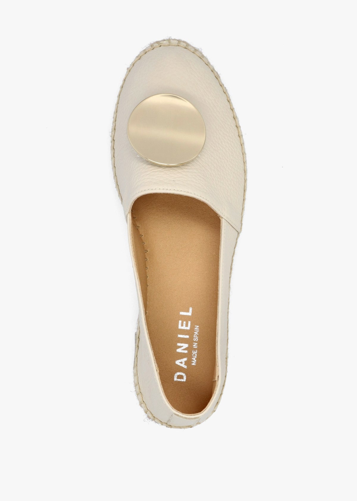 Jessie Cream Leather Espadrilles