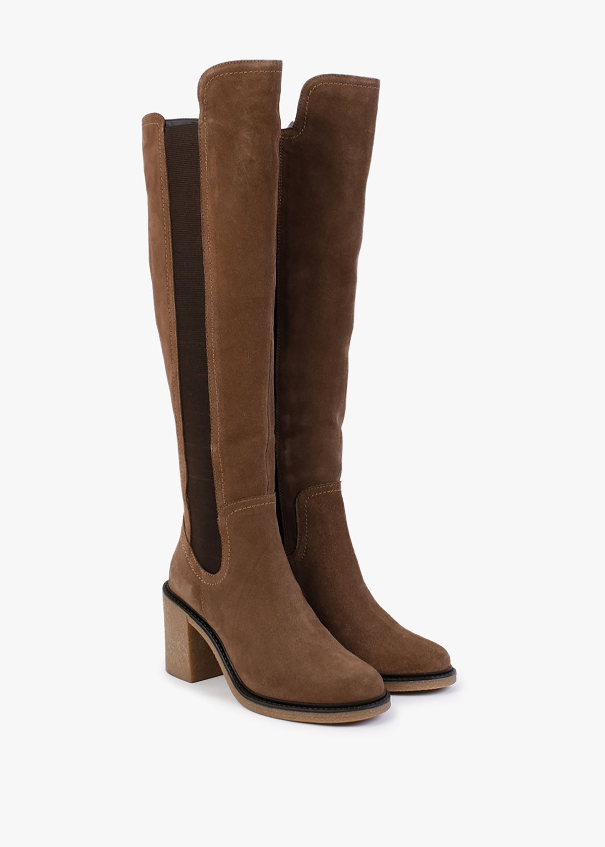 Seety Tan Suede Knee Boots