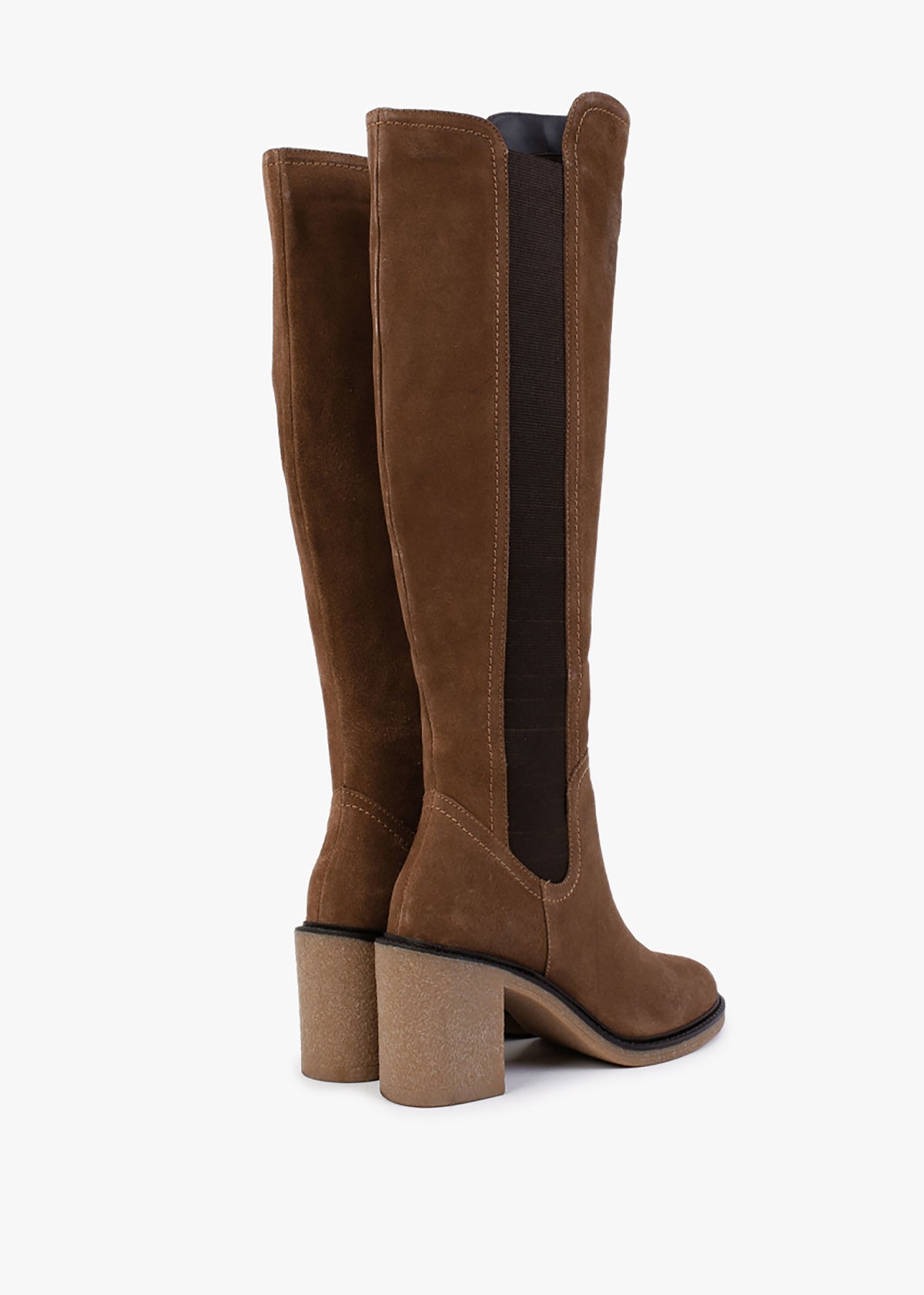 Seety Tan Suede Knee Boots