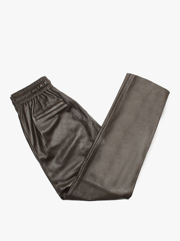 Gift Brown Leather Drawstring Trousers