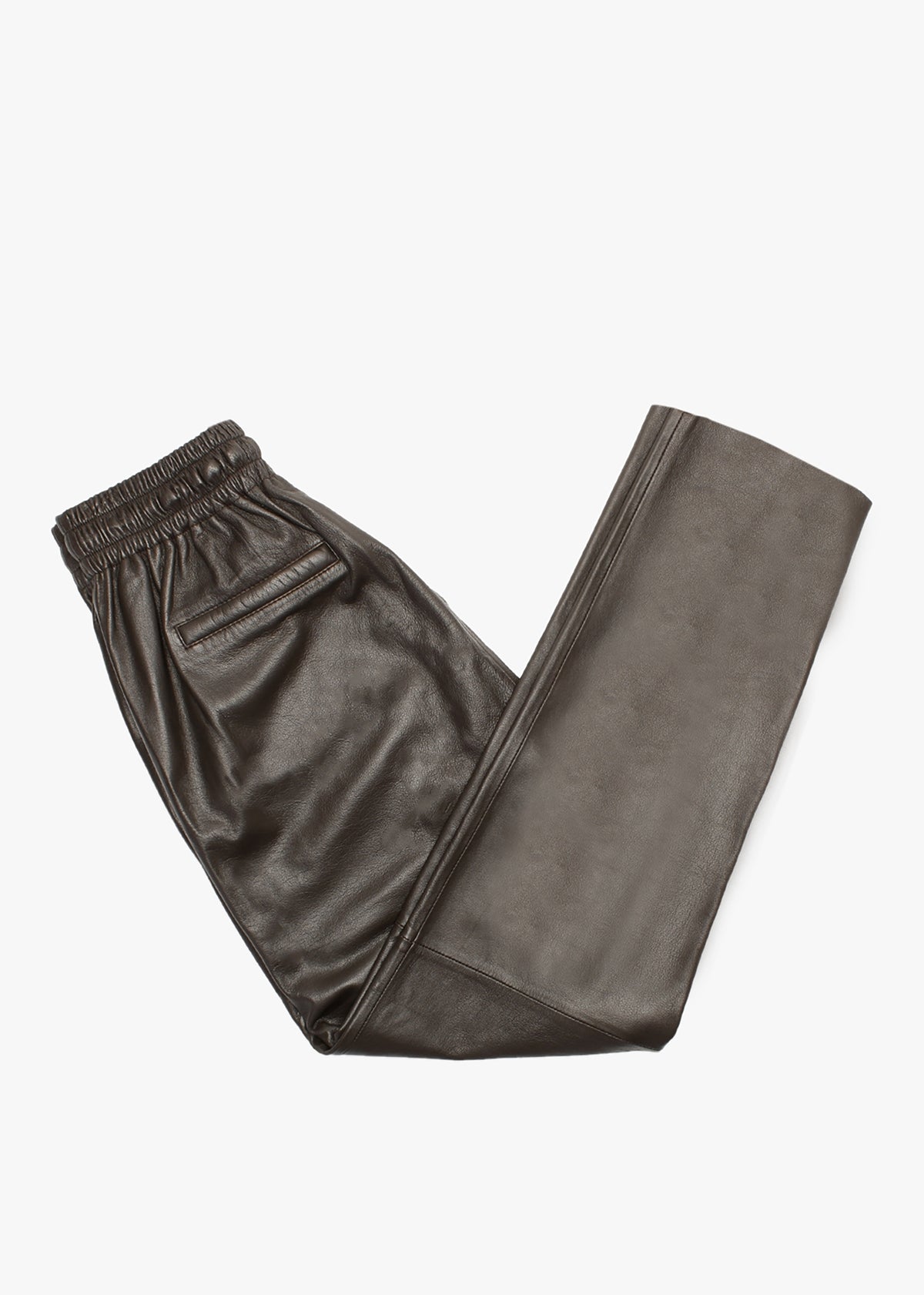 Gift Brown Leather Drawstring Trousers