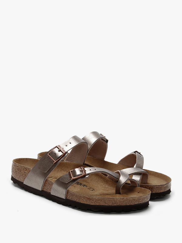 Mayari Graceful Taupe Birko-Flor Thong Sandals