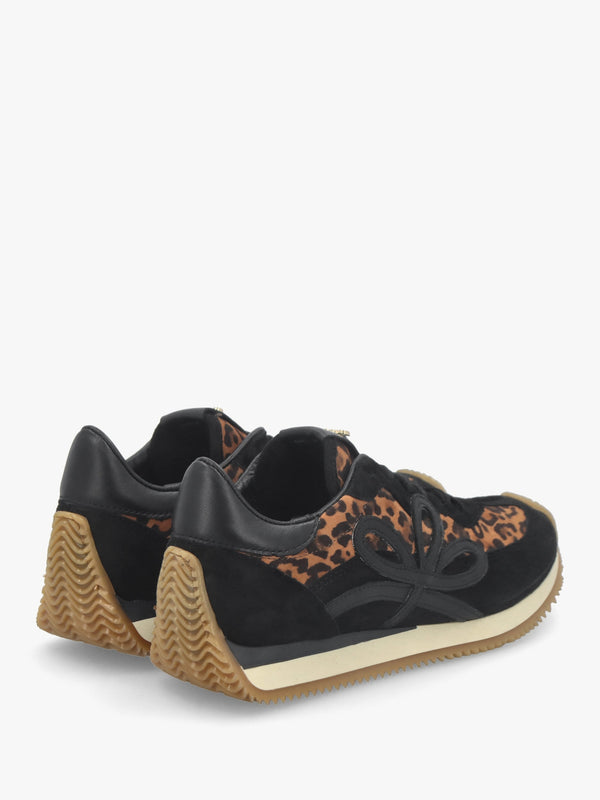 Movie Leopard Suede & Leather Runner Trainers