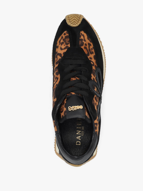 Movie Leopard Suede & Leather Runner Trainers