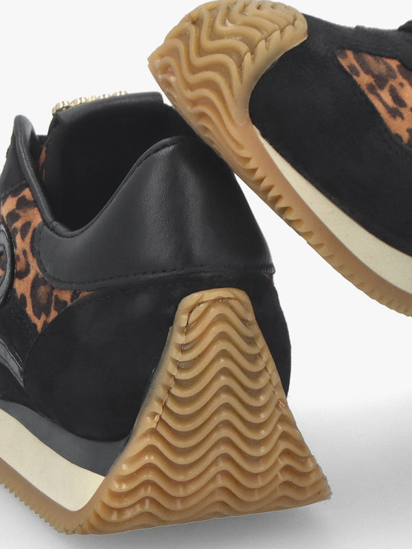 Movie Leopard Suede & Leather Runner Trainers