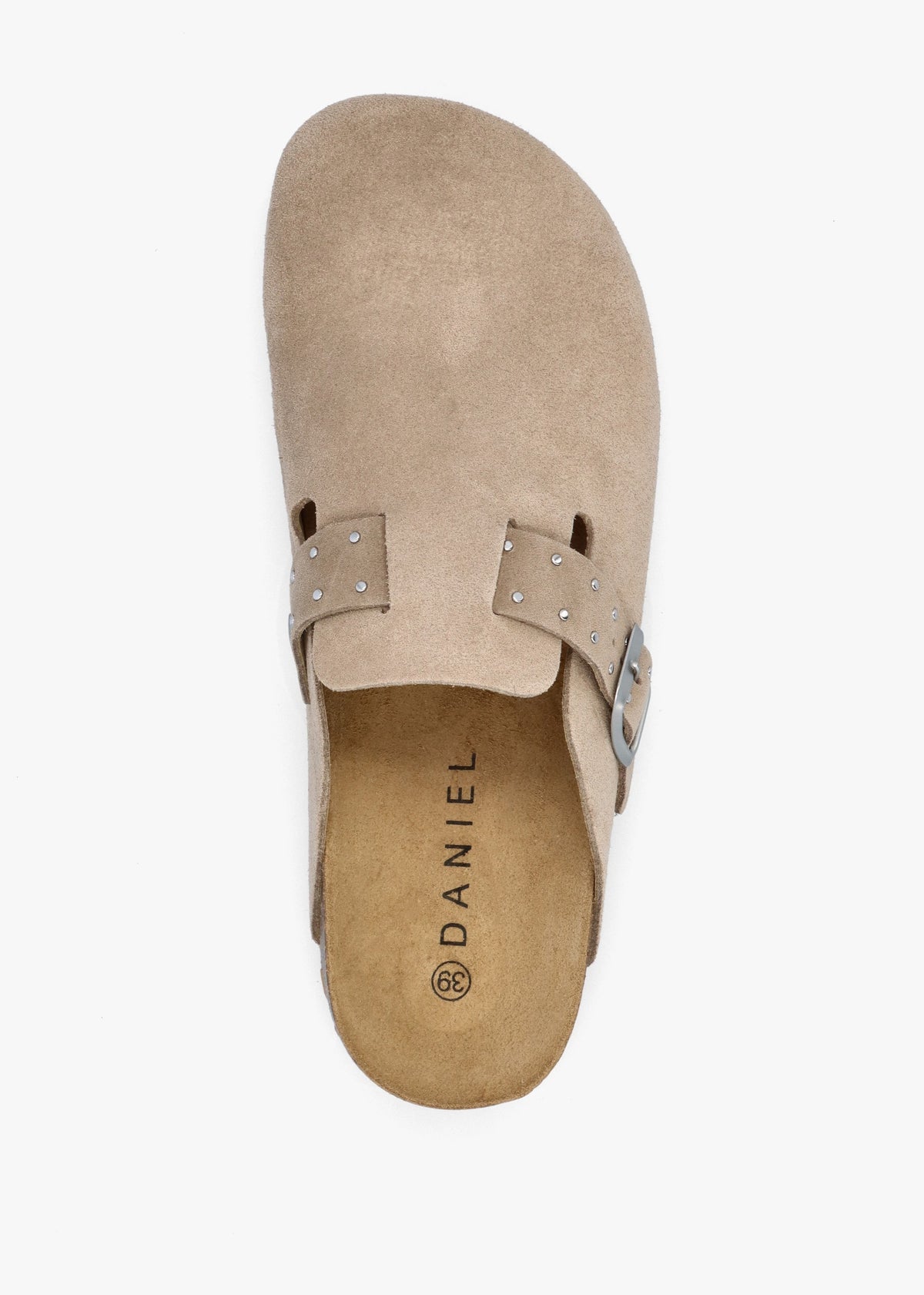 Iclog Studded Beige Suede Clogs