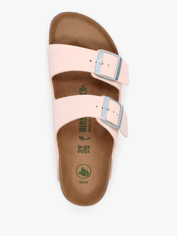 Arizona Vegan Light Rose Birko-Flor Two Bar Mules