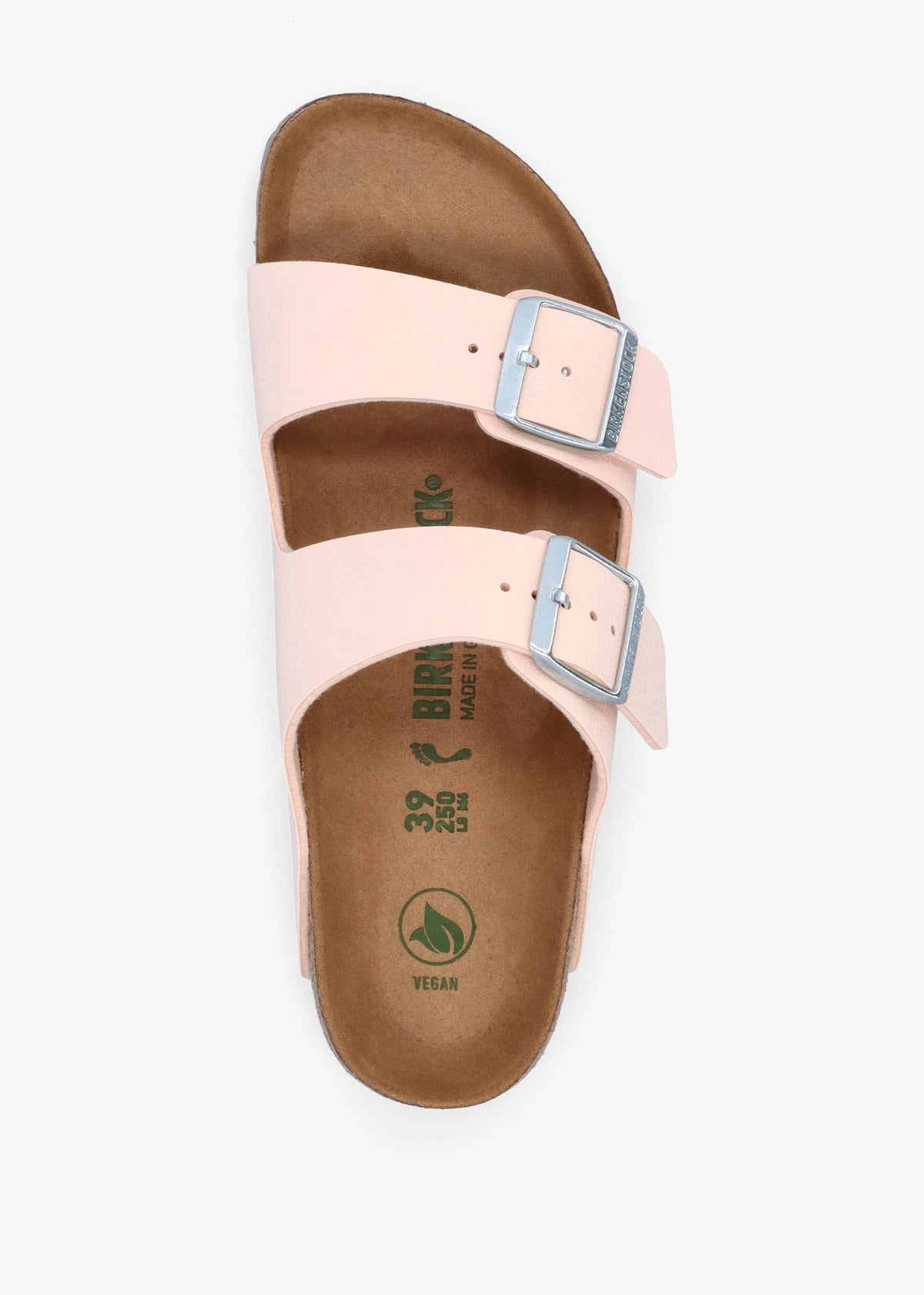 Arizona Vegan Light Rose Birko-Flor Two Bar Mules