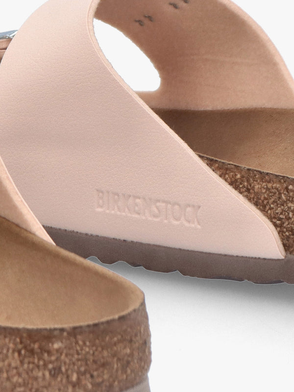 Arizona Vegan Light Rose Birko-Flor Two Bar Mules