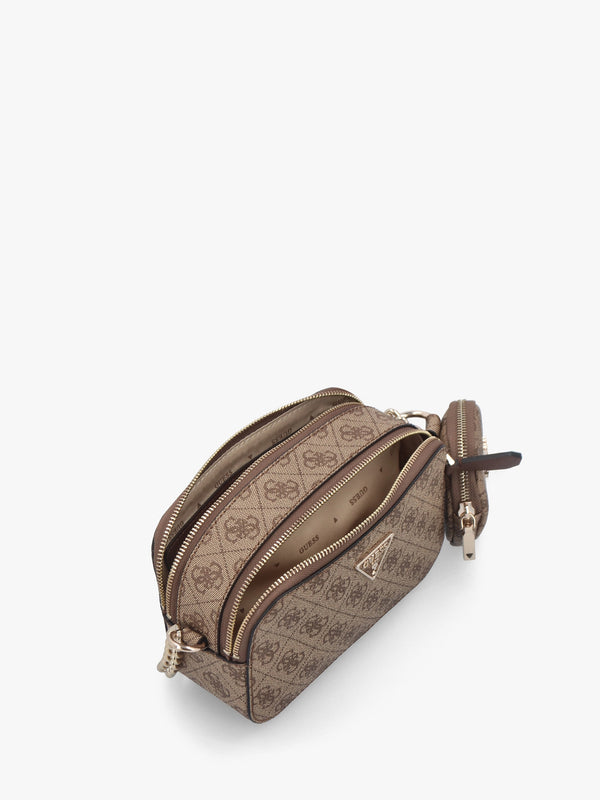 Noelle Latte Logo Cross-Body Bag