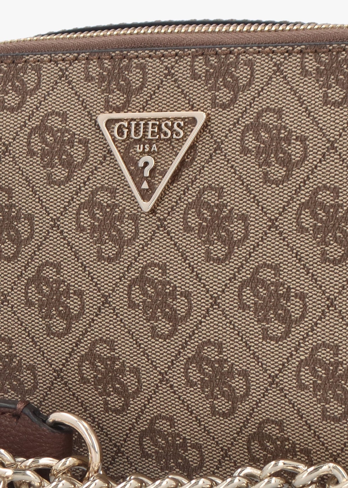 Noelle Latte Logo Cross-Body Bag