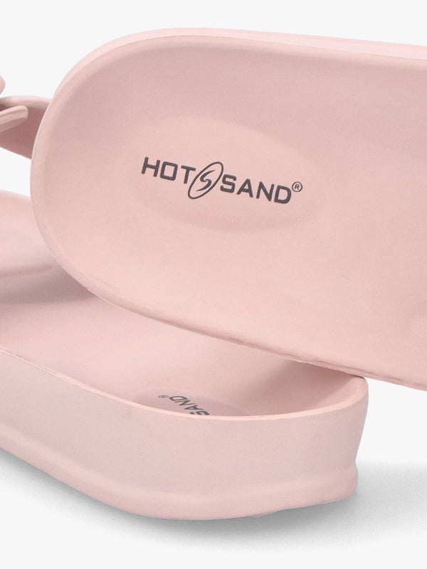 Pink Big Buckle One Bar Mules