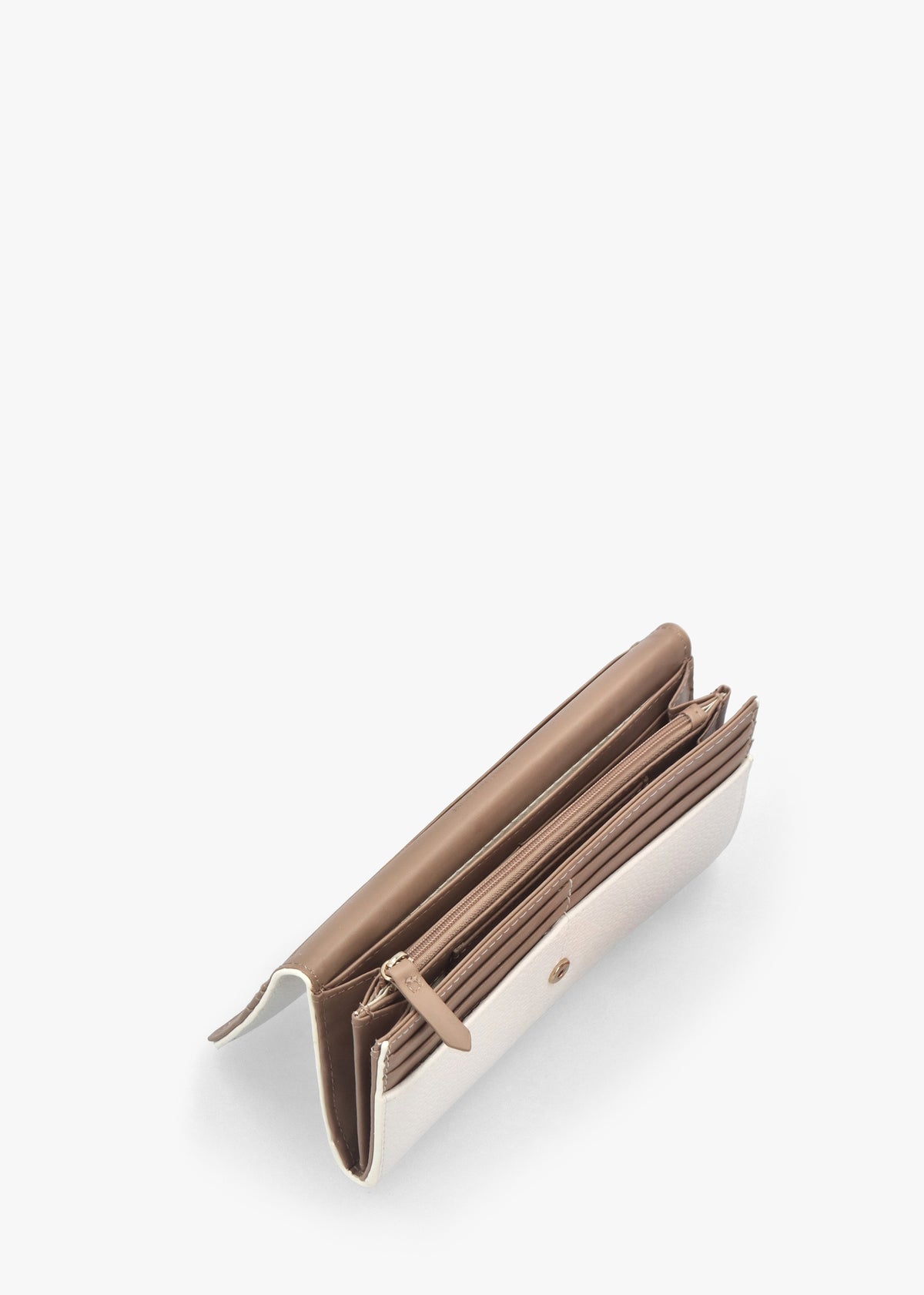 Alexia Bianco Cuoio Trifold Wallet