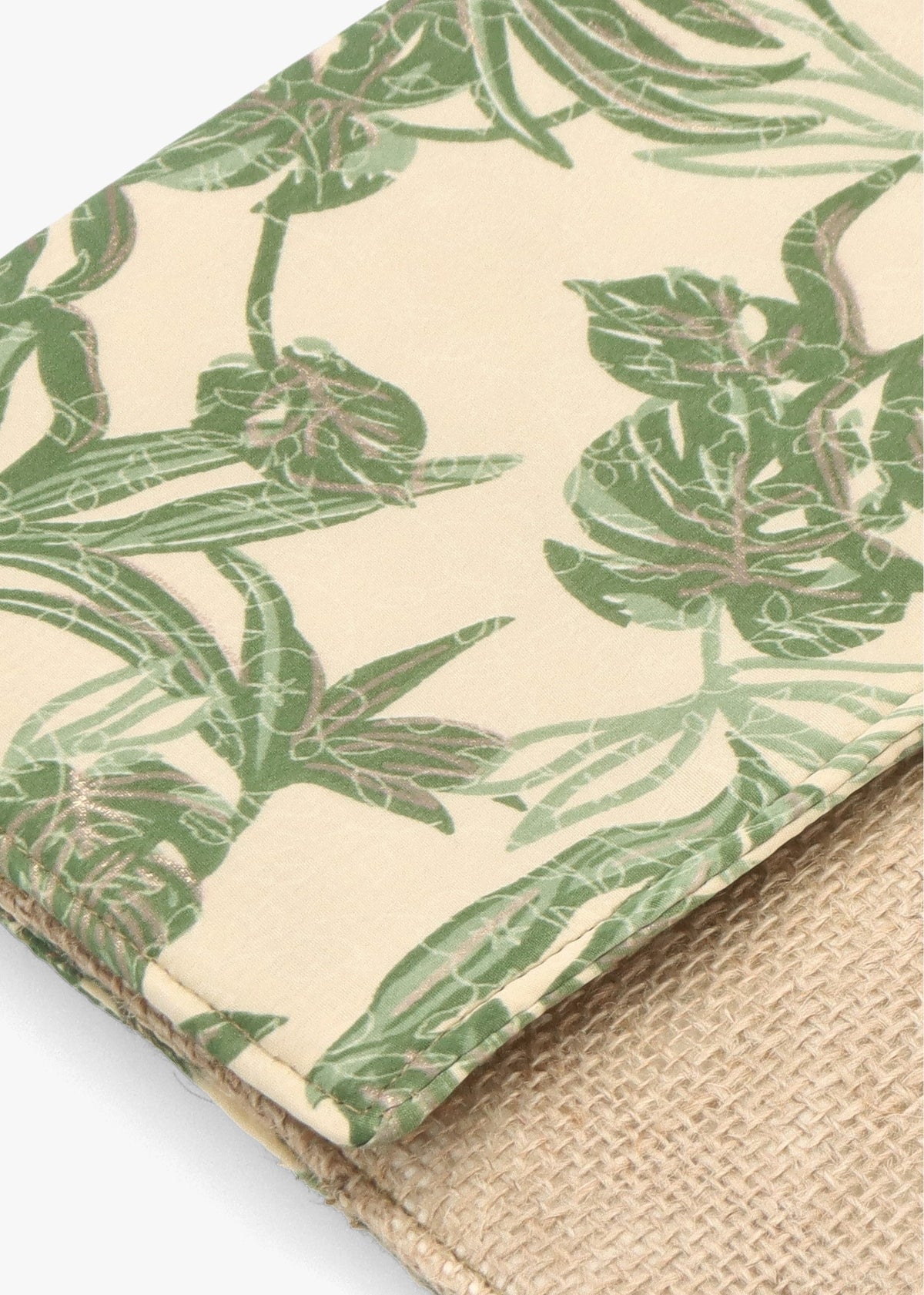 Multicoloured Green Envelope Clutch Bag