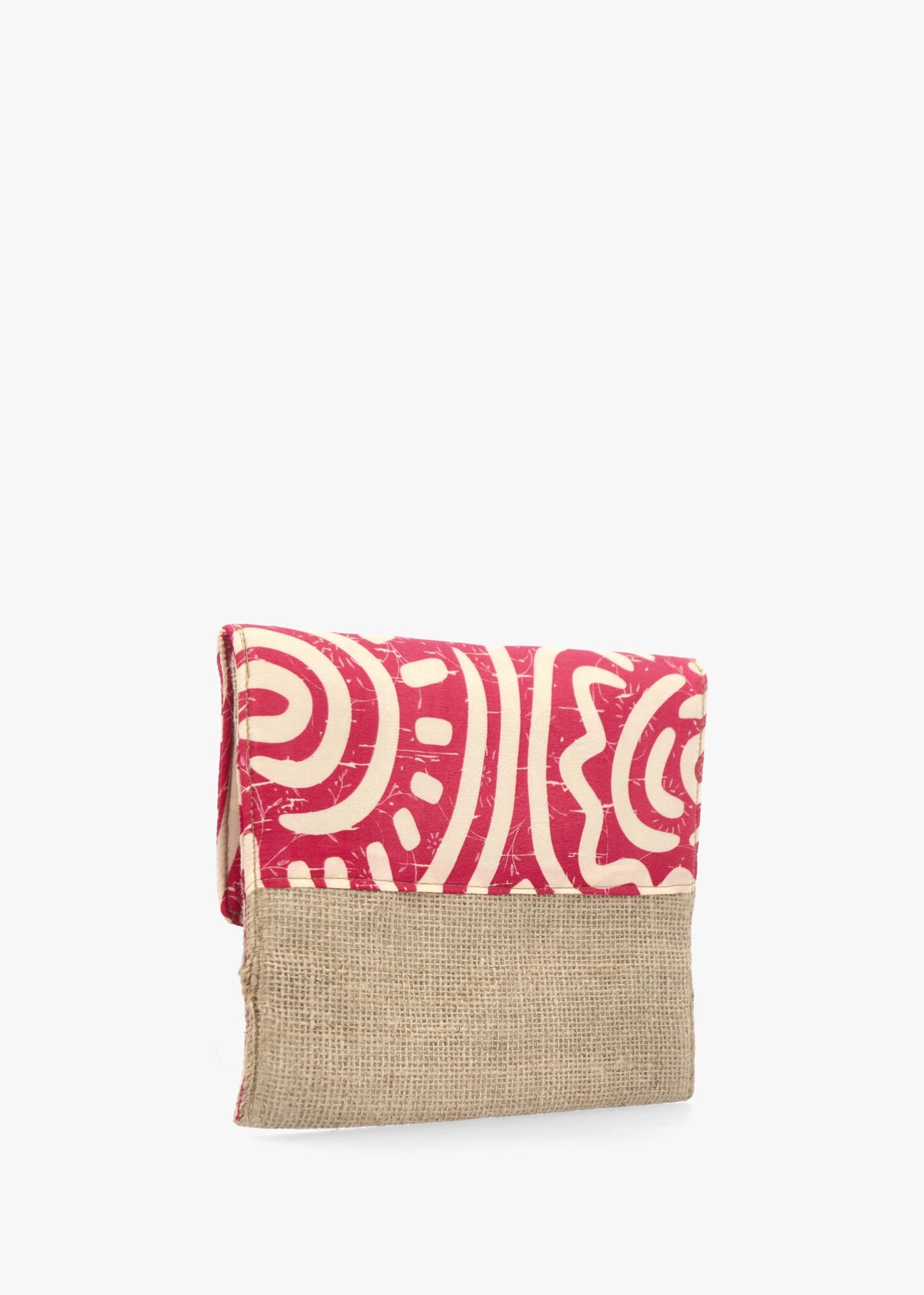 Multicoloured Pink Envelope Clutch Bag